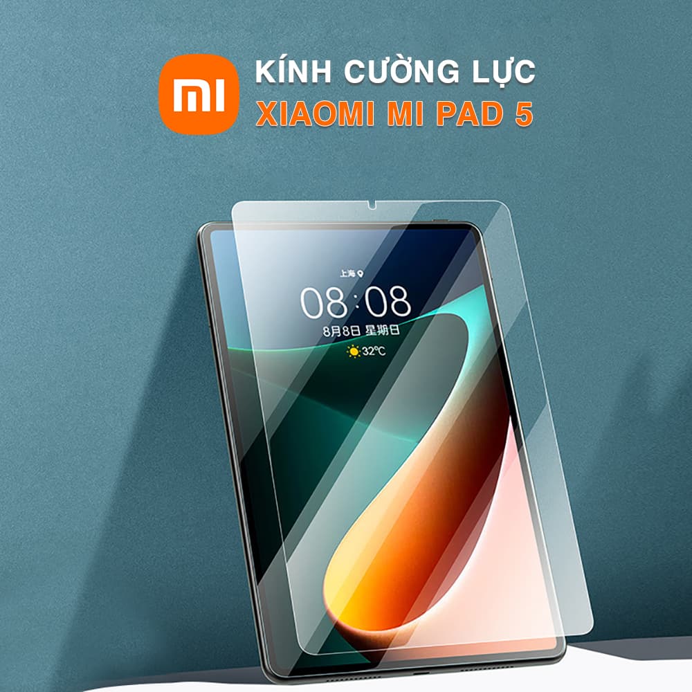 Kính cường lực Xiaomi Mi Pad 5 full màn hình trong suốt độ cứng 9H