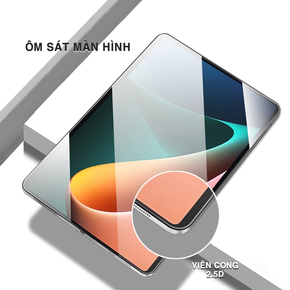 Kính cường lực Xiaomi Mi Pad 5 full màn hình trong suốt độ cứng 9H - 2