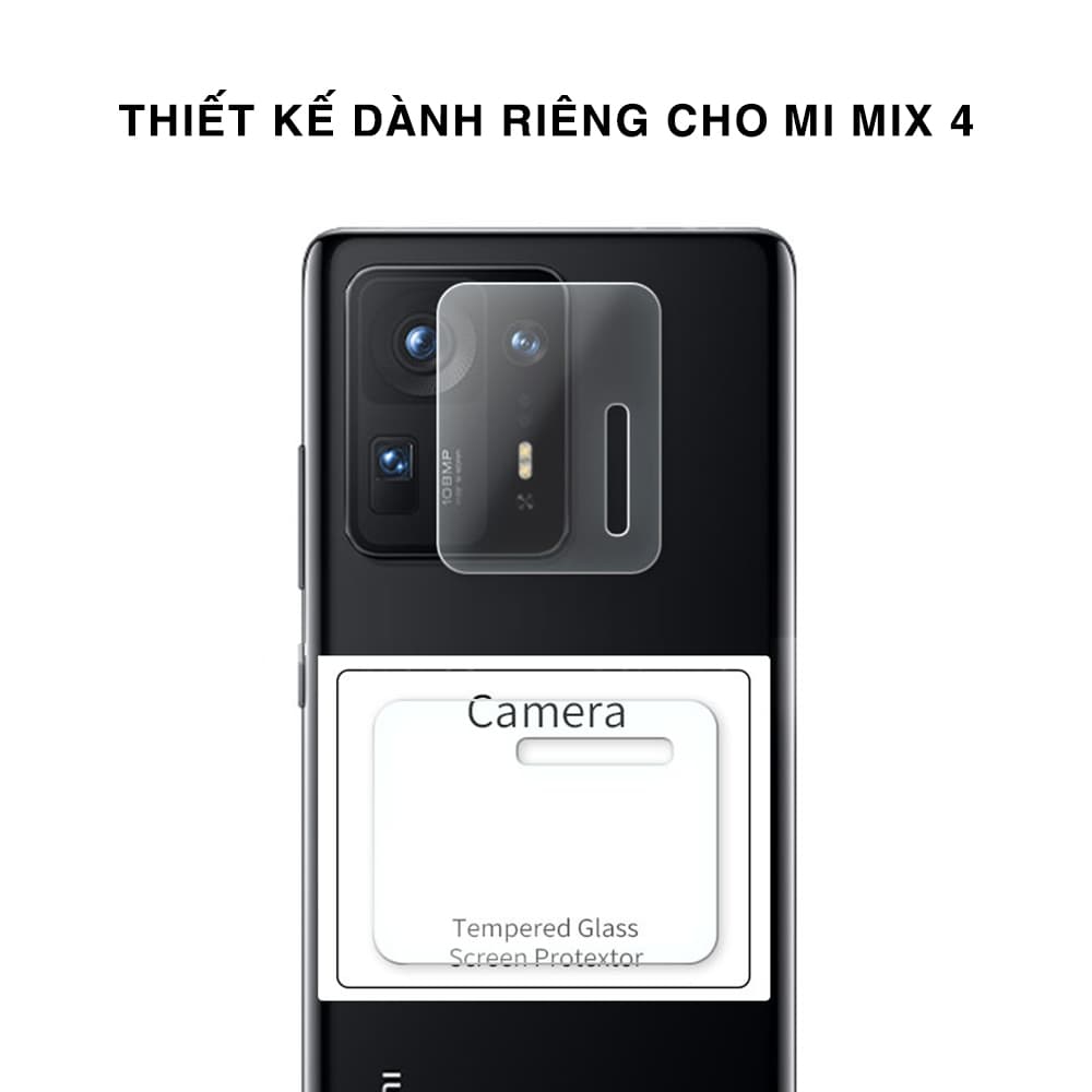 Cường lực camera Mi Mix 4 độ cứng 9H trong suốt - Dán camera Xiaomi Mi Mix 4 - 4