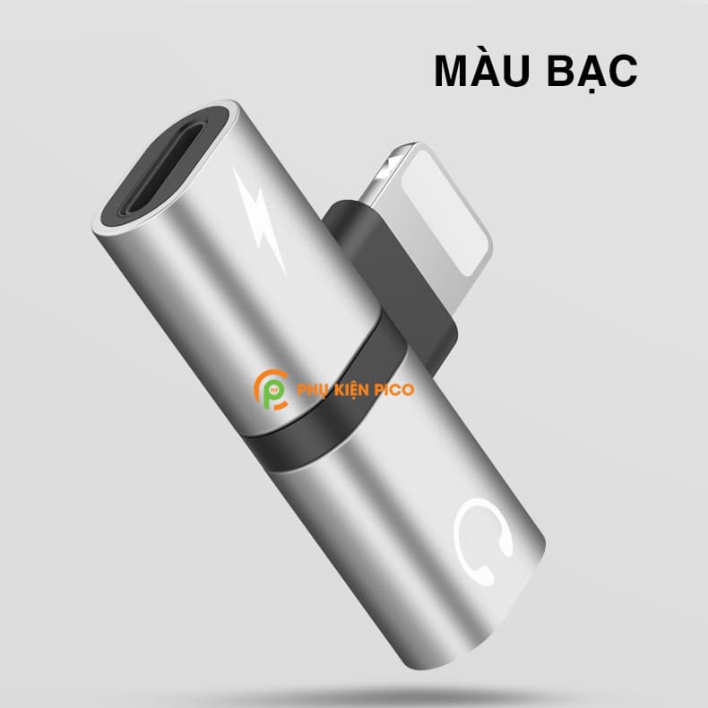 Đầu chia 2 cổng cáp sạc và tai nghe iPhone 7/8/X/11/12 Ipad Ipod - 2