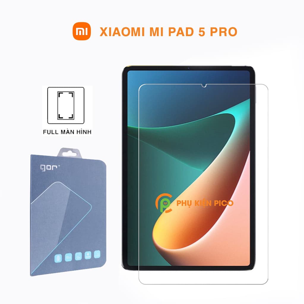 Kính cường lực Xiaomi Mi Pad 5 Pro full màn hình chính hãng Gor độ cứng 9H