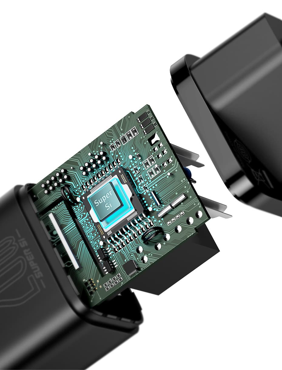 Cốc sạc nhanh BASEUS Super Si USB C 20W Hỗ trợ loại C PD dành cho điện thoại iPhone 12 Pro Max 11 Mini 8 Plus - 4