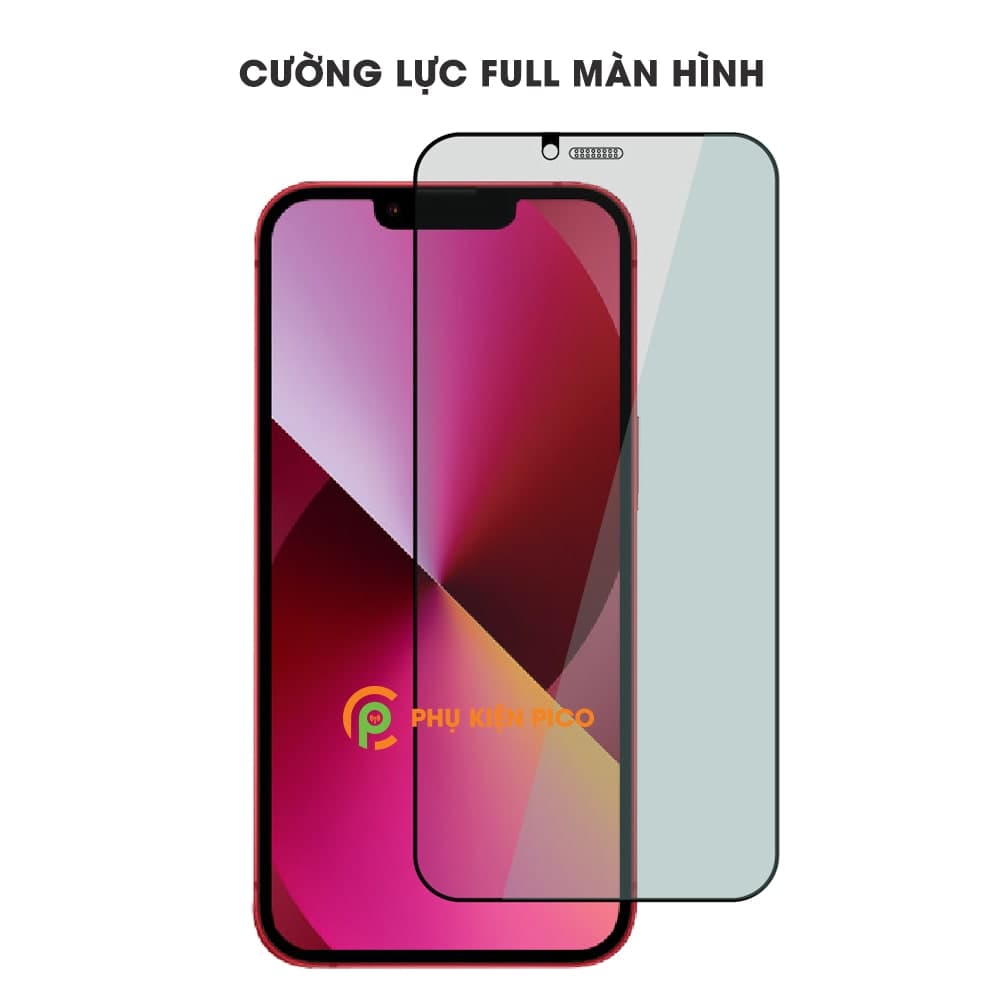 Kính cường lực chống nhìn trộm iPhone 13 full màn hình có màng bảo vệ loa - 7