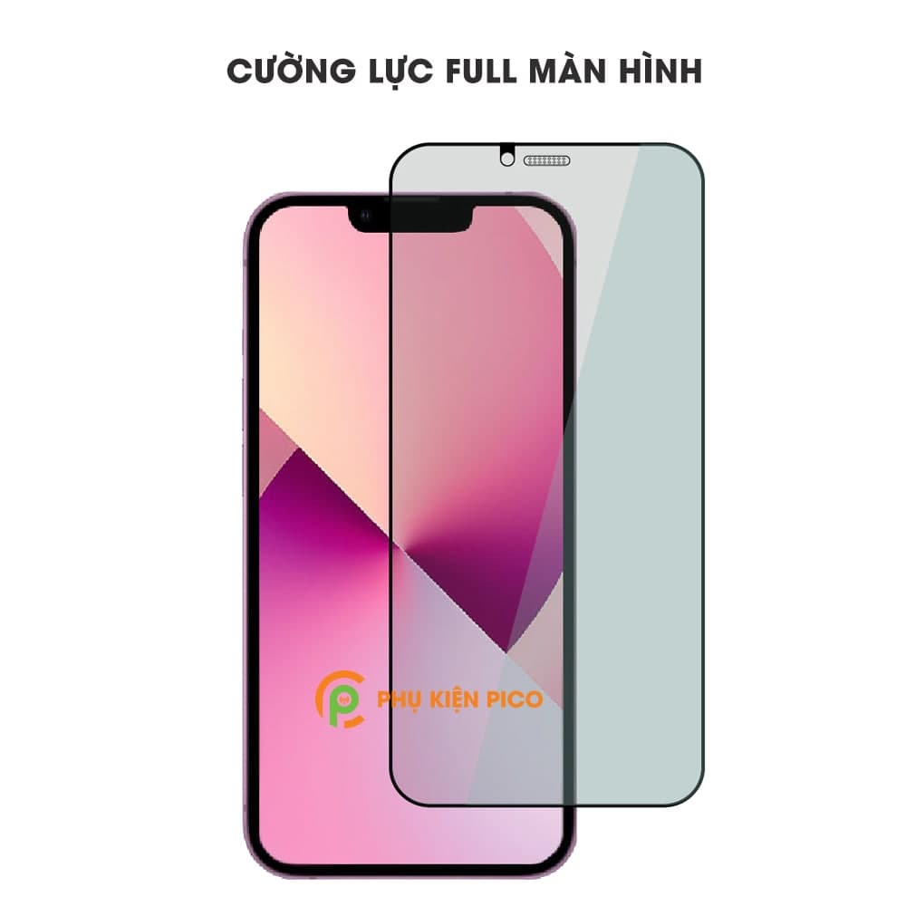 Kính cường lực chống nhìn trộm iPhone 13 Mini full màn hình có màng bảo vệ loa - 3