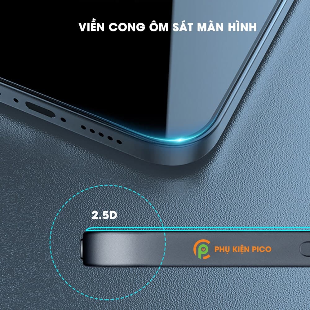 Kính cường lực chống nhìn trộm iPhone 13 Pro full màn hình có màng bảo vệ loa - 8