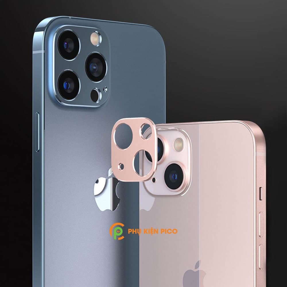 Khung nhôm bảo vệ camera Iphone 13 Mini chống trầy xước va đập - 2