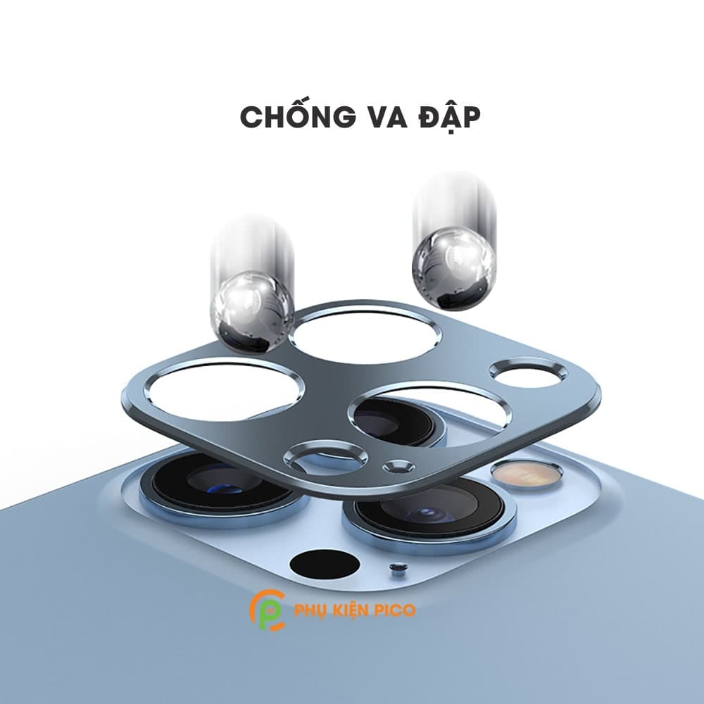 Khung nhôm bảo vệ camera Iphone 13 Mini chống trầy xước va đập - 7