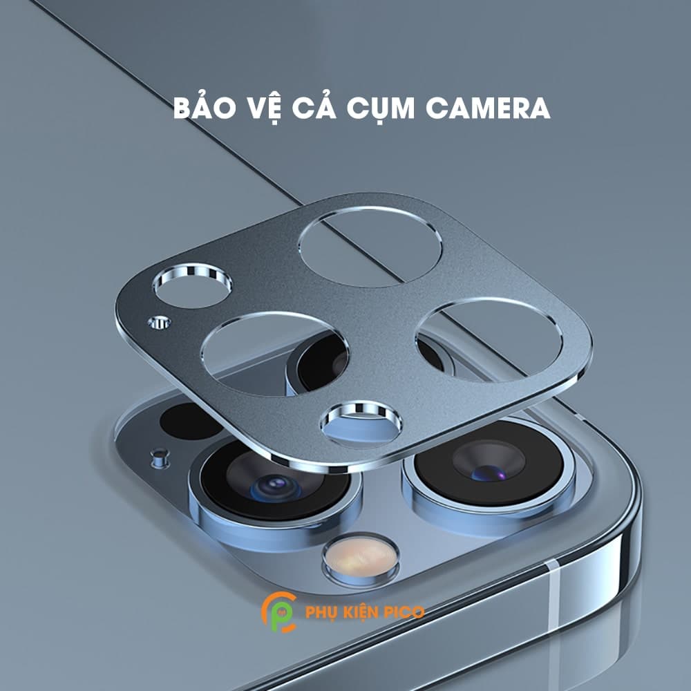 Khung nhôm bảo vệ camera Iphone 13 Pro chống trầy xước va đập - 11