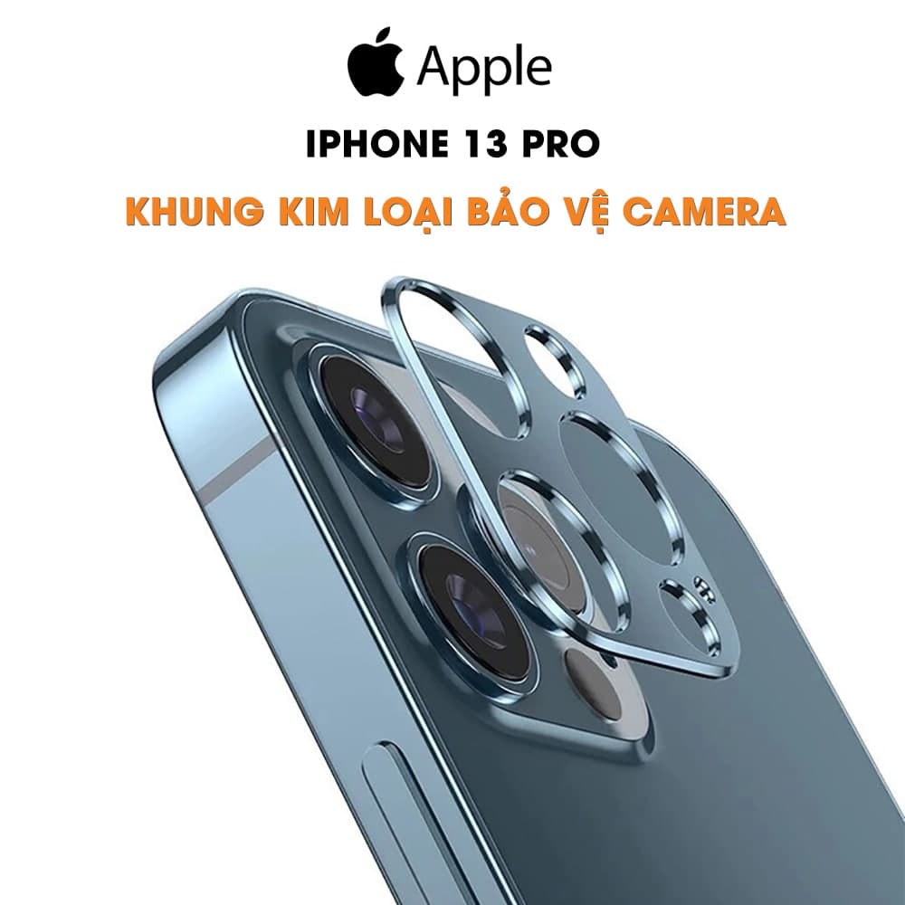Khung nhôm bảo vệ camera Iphone 13 Pro chống trầy xước va đập