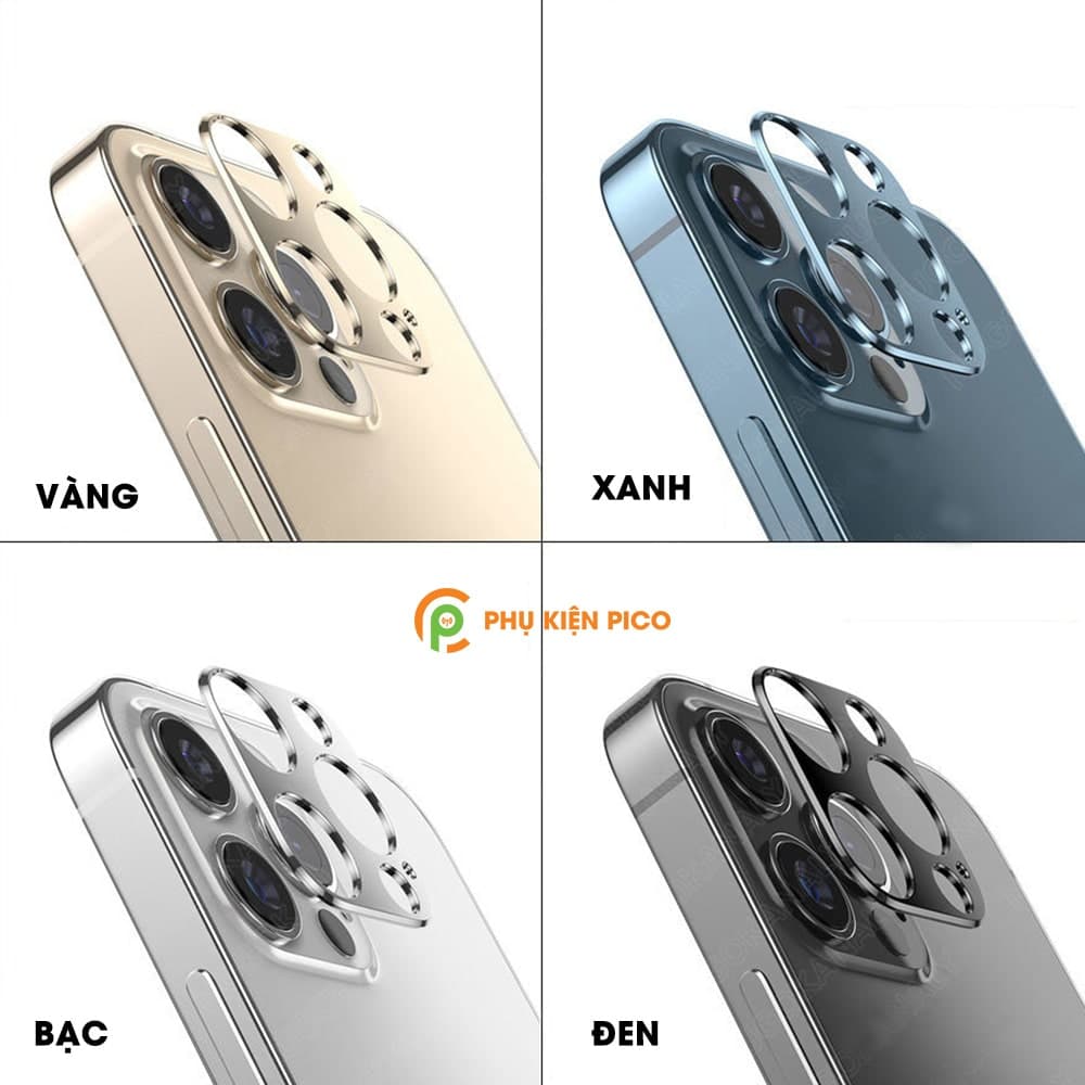 Khung nhôm bảo vệ camera Iphone 13 Pro Max chống trầy xước va đập - 2