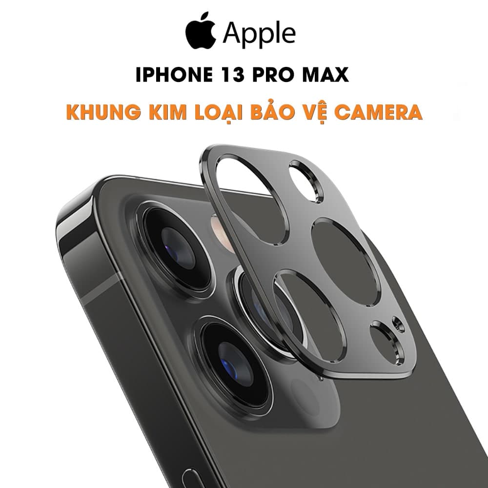 Khung nhôm bảo vệ camera Iphone 13 Pro Max chống trầy xước va đập