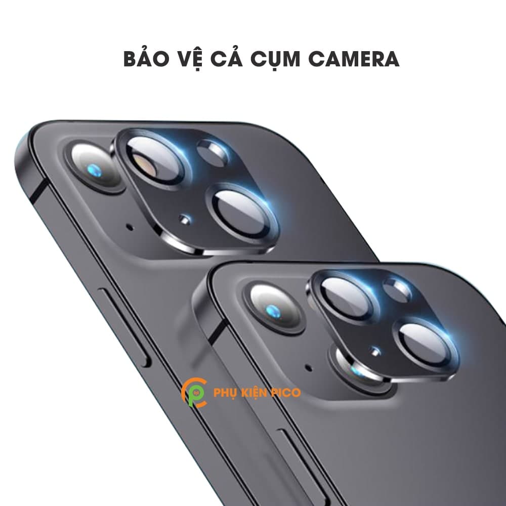 Khung nhôm bảo vệ camera Iphone 13 kèm kính cường lực, chống trầy xước va đập - 6
