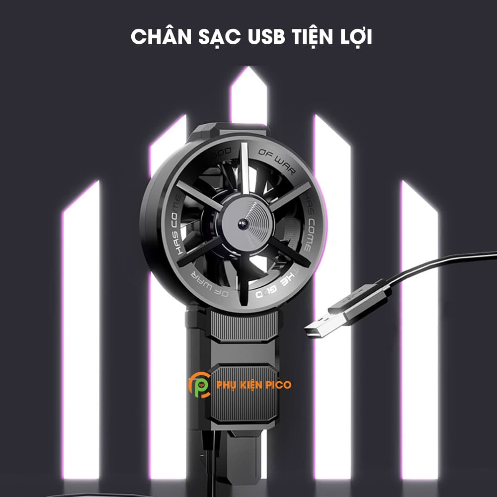 Quạt tản nhiệt điện thoại chính hãng Memo FL06 quạt tản nhiệt gaming nhỏ gọn nhẹ kết nối usb - 9