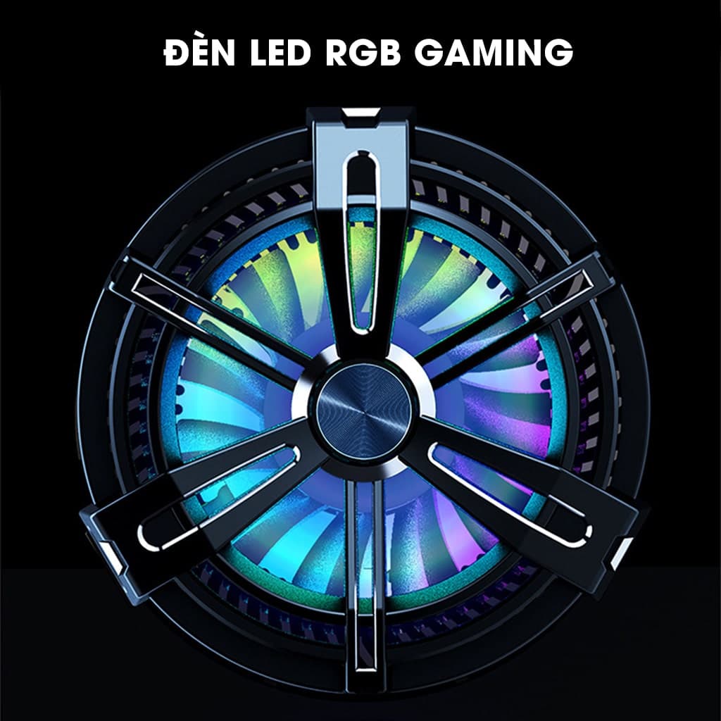 Quạt tản nhiệt điện thoại sò lạnh từ tính X12 công suất 10W Led RGB Gaming hỗ trợ tăng FPS Game Mobile Liên Quân Pubg FF - 10