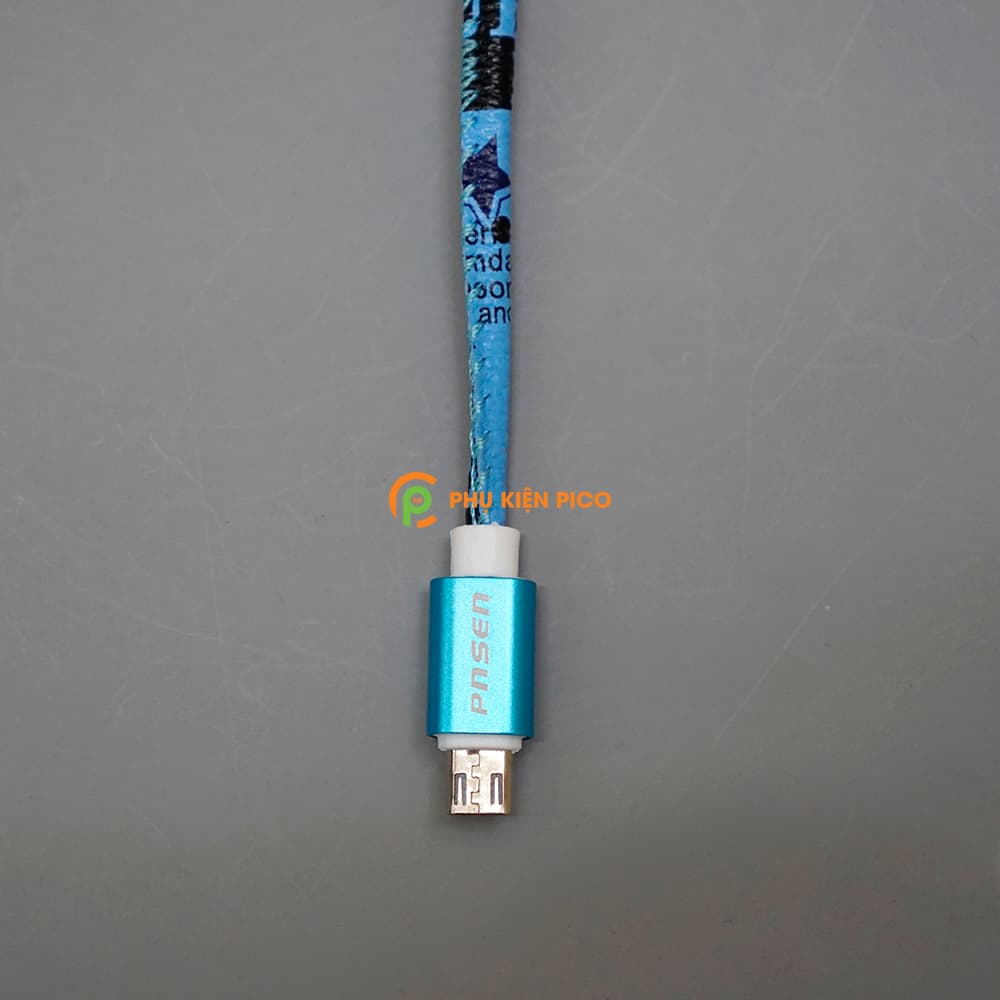 Cáp sạc nhanh iPhone bọc dù 1m Pnsen - Cáp sạc nhanh Micro Usb sạc nhanh 2A truyền dữ liệu - 6