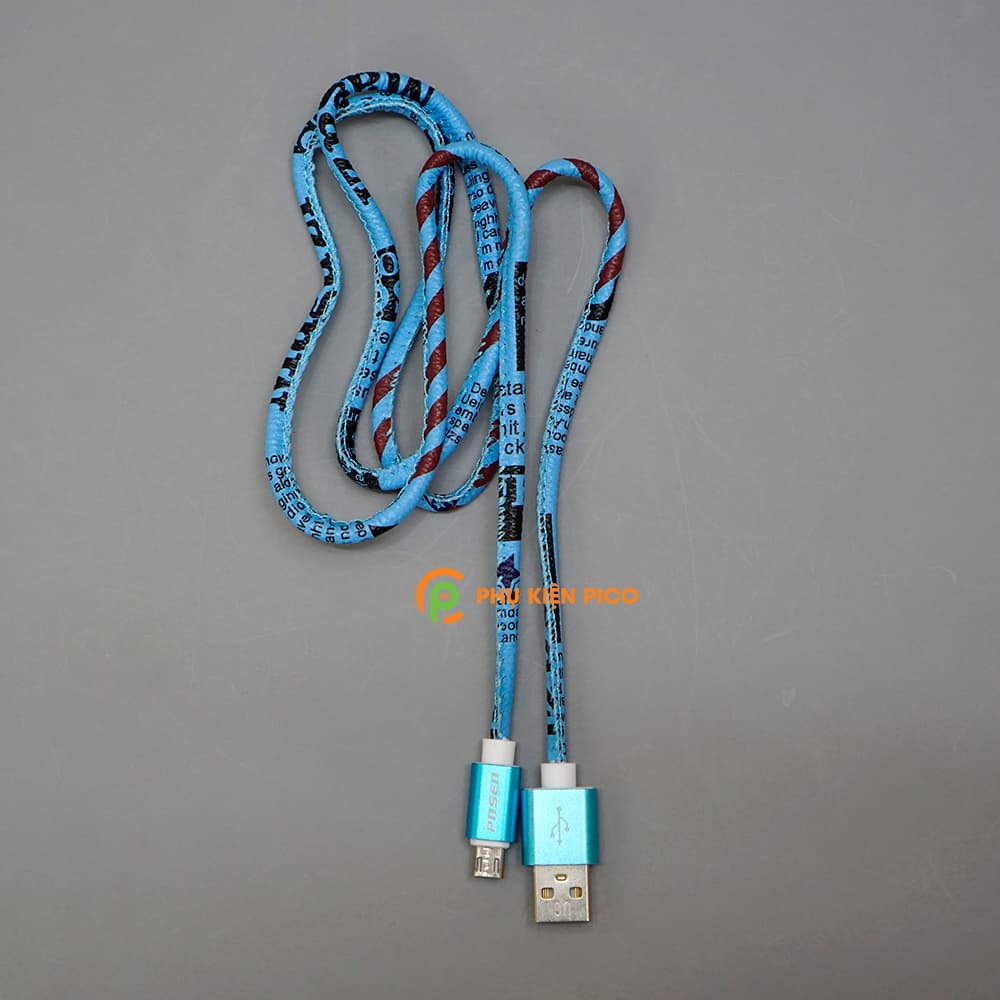 Cáp sạc nhanh iPhone bọc dù 1m Pnsen - Cáp sạc nhanh Micro Usb sạc nhanh 2A truyền dữ liệu - 5