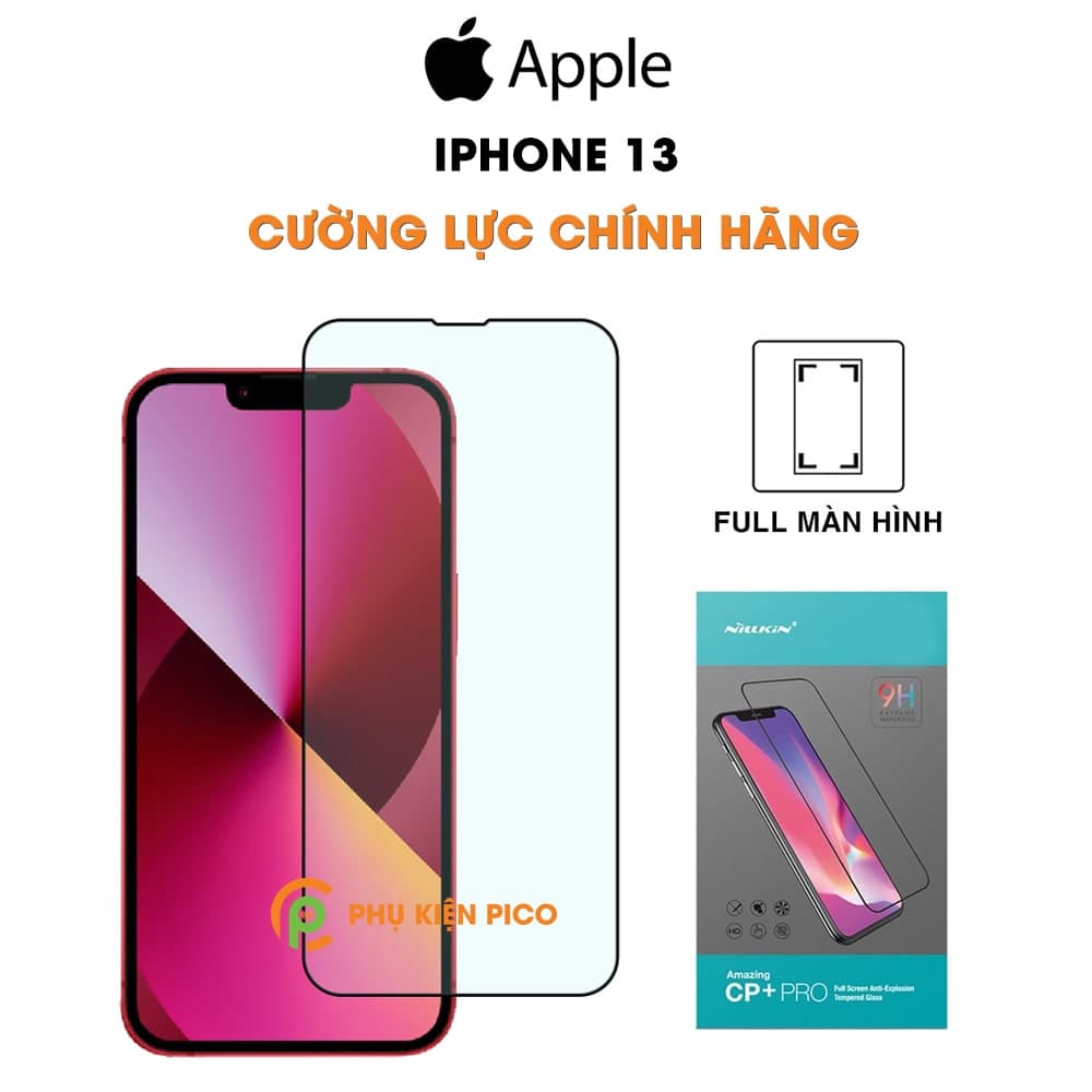 Kính cường lực iPhone 13 full màn hình chính hãng Nillkin CP+ Pro