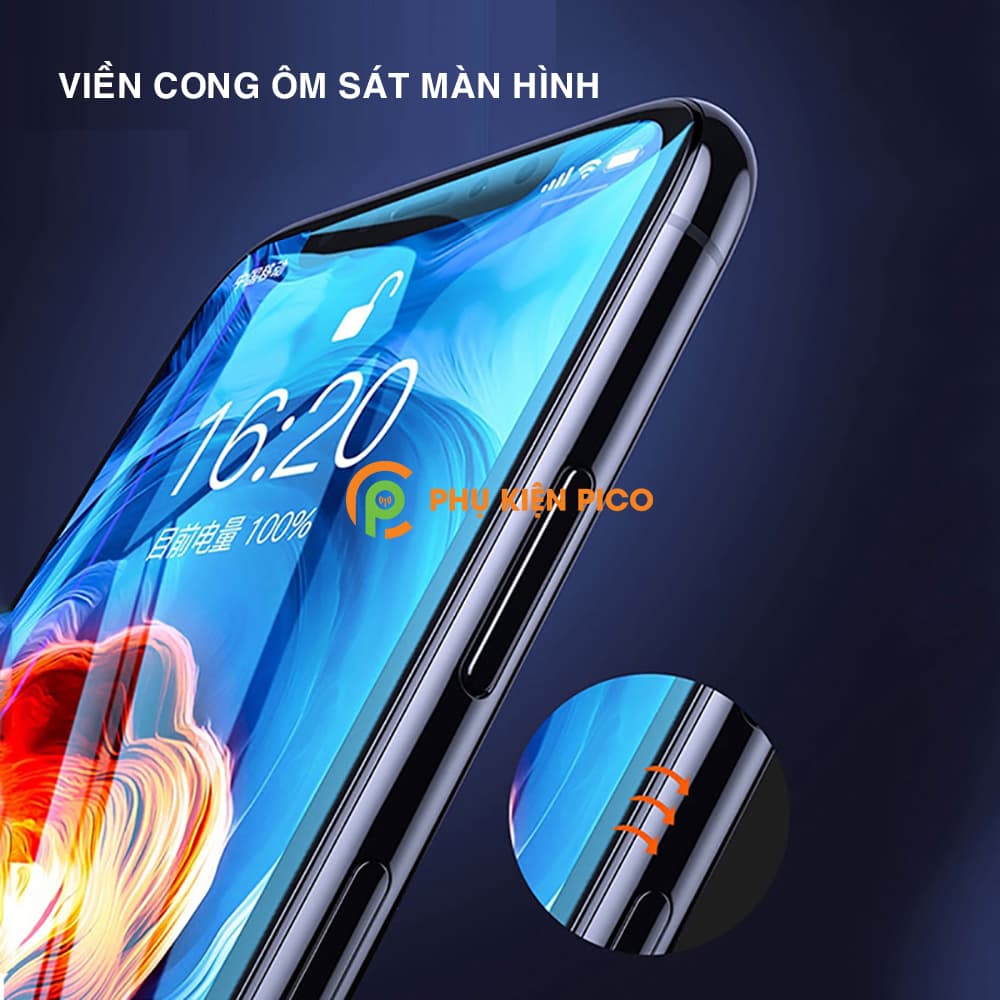 Kính cường lực Iphone 7 Plus / 8 Plus / X / Xs / Xs Max / 11 / 11 Pro / 11 Pro Max full màn hình 20D siêu chống xước - 5