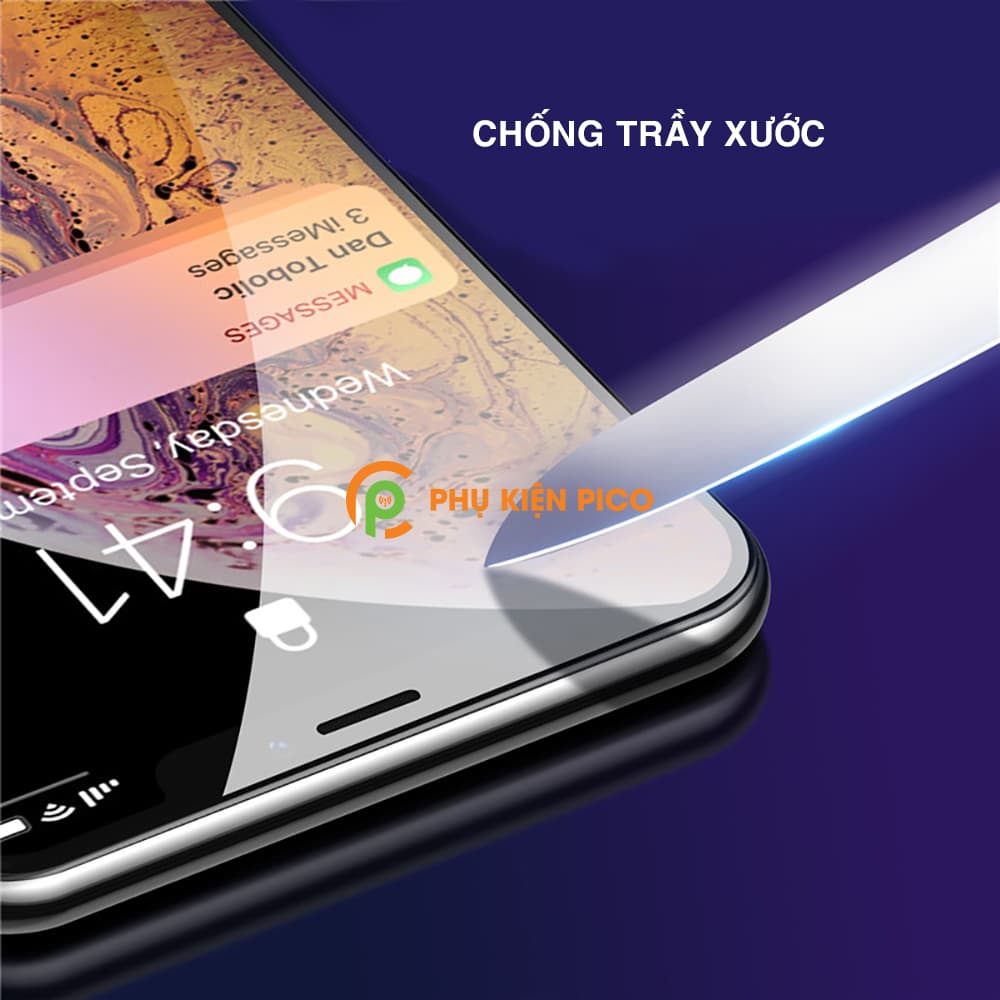 Kính cường lực Iphone 7 Plus / 8 Plus / X / Xs / Xs Max / 11 / 11 Pro / 11 Pro Max full màn hình 20D siêu chống xước - 11