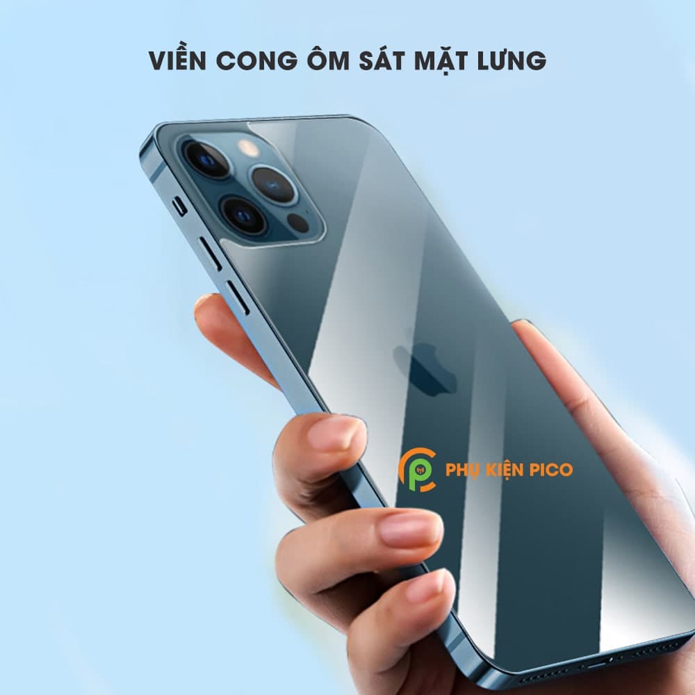 Kính cường lực lưng iPhone 13 Mini trong suốt full mặt lưng độ cứng 9H - 2