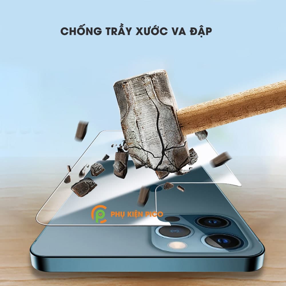 Kính cường lực lưng iPhone 13 Pro trong suốt full mặt lưng độ cứng 9H - 8