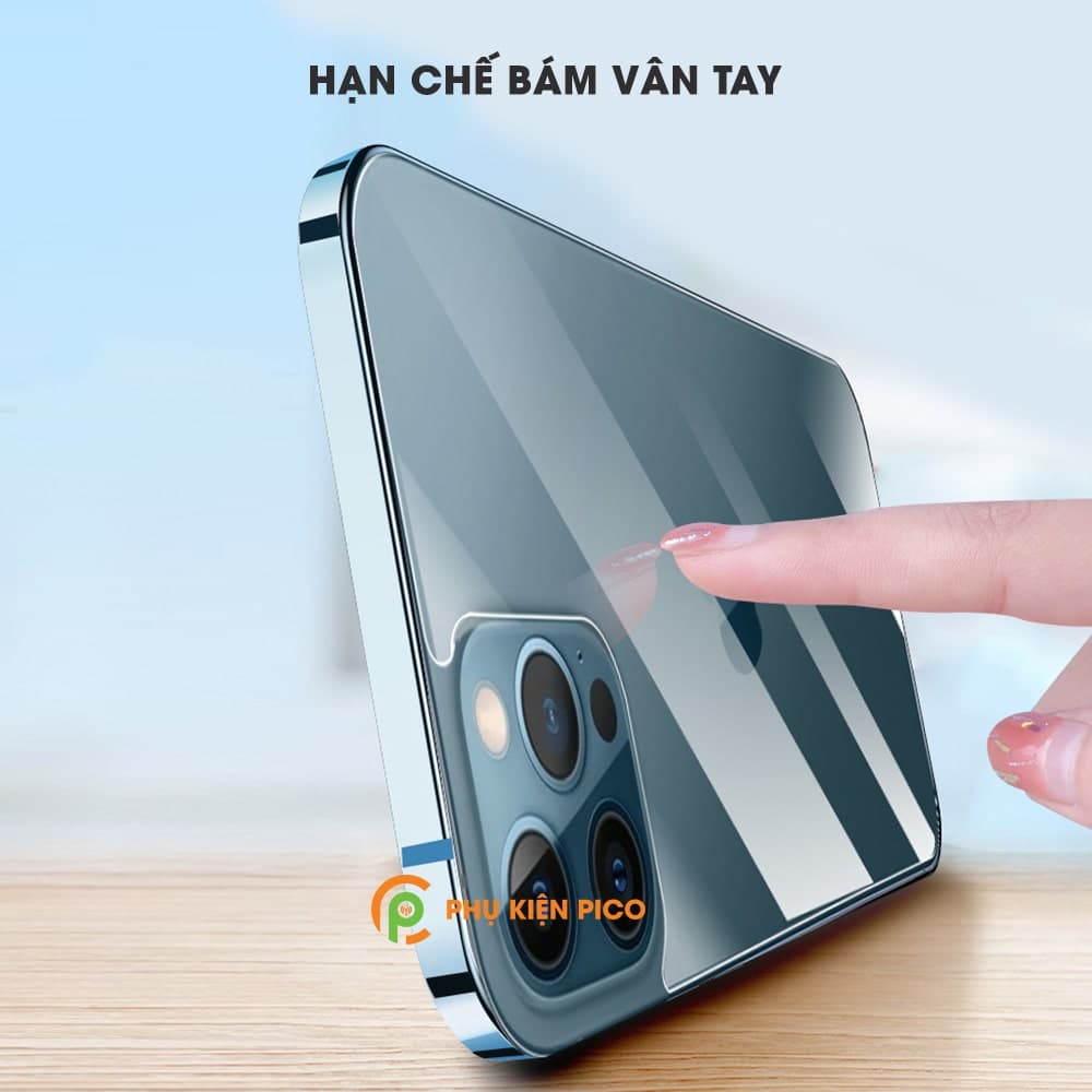 Kính cường lực lưng iPhone 13 Pro trong suốt full mặt lưng độ cứng 9H - 5