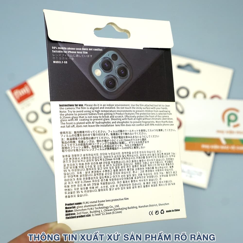 Cường lực mắt Camera Iphone 13 Pro Max kim loại siêu cứng - 6