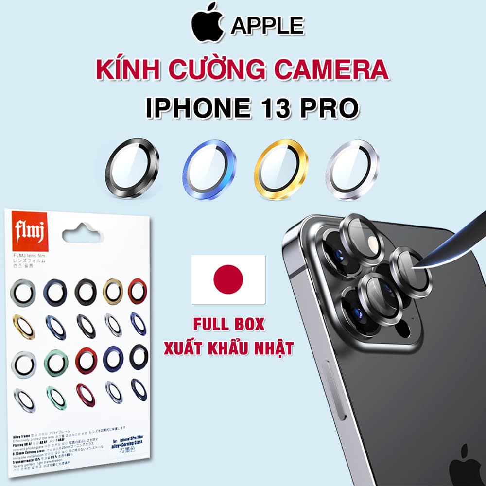 Cường lực mắt Camera Iphone 13 Pro kim loại siêu cứng