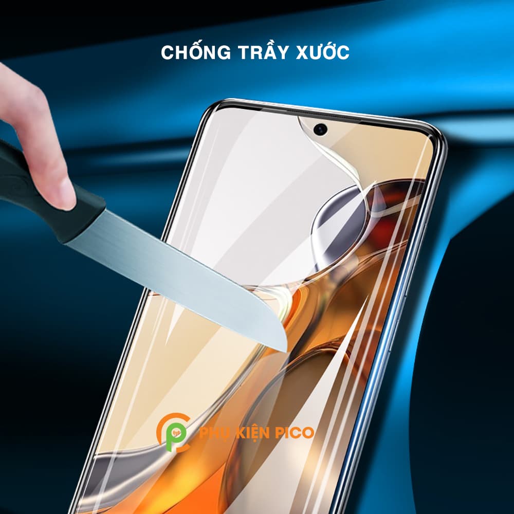 Dán màn hình Xiaomi 11T Pro full màn hình vân mờ chống bám vân tay - 9