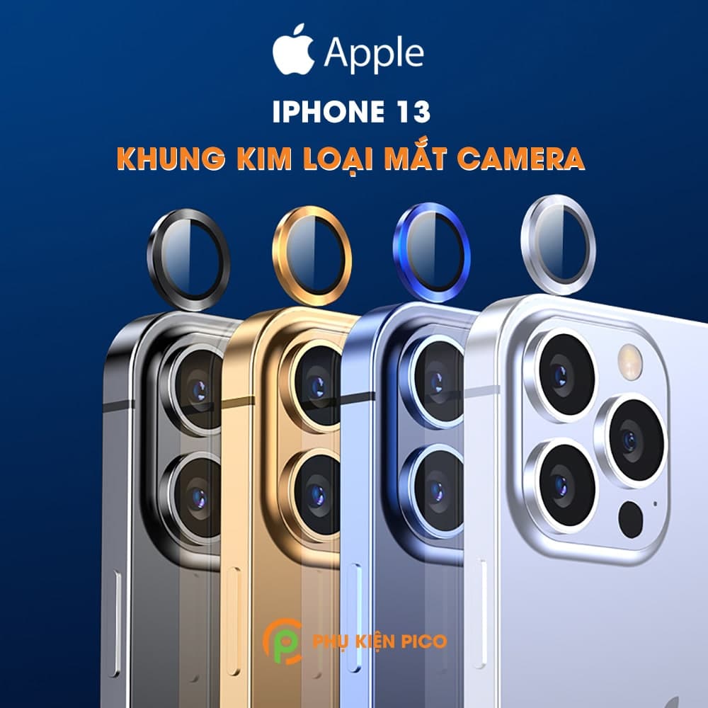 Cường lực mắt Camera Iphone 13 kim loại siêu cứng