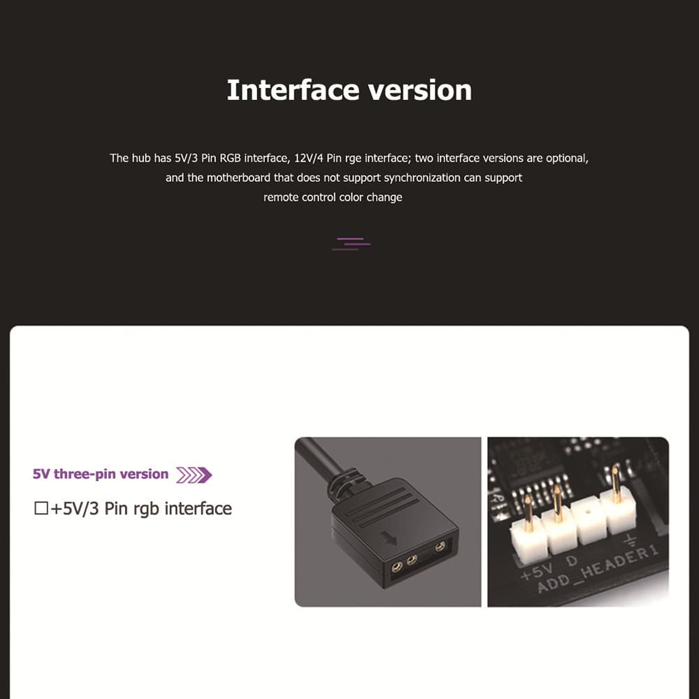 Hub Fan chia led fan RGB PWM 8 cổng - HUB 8 cổng RGB và PWM tích hợp - 5