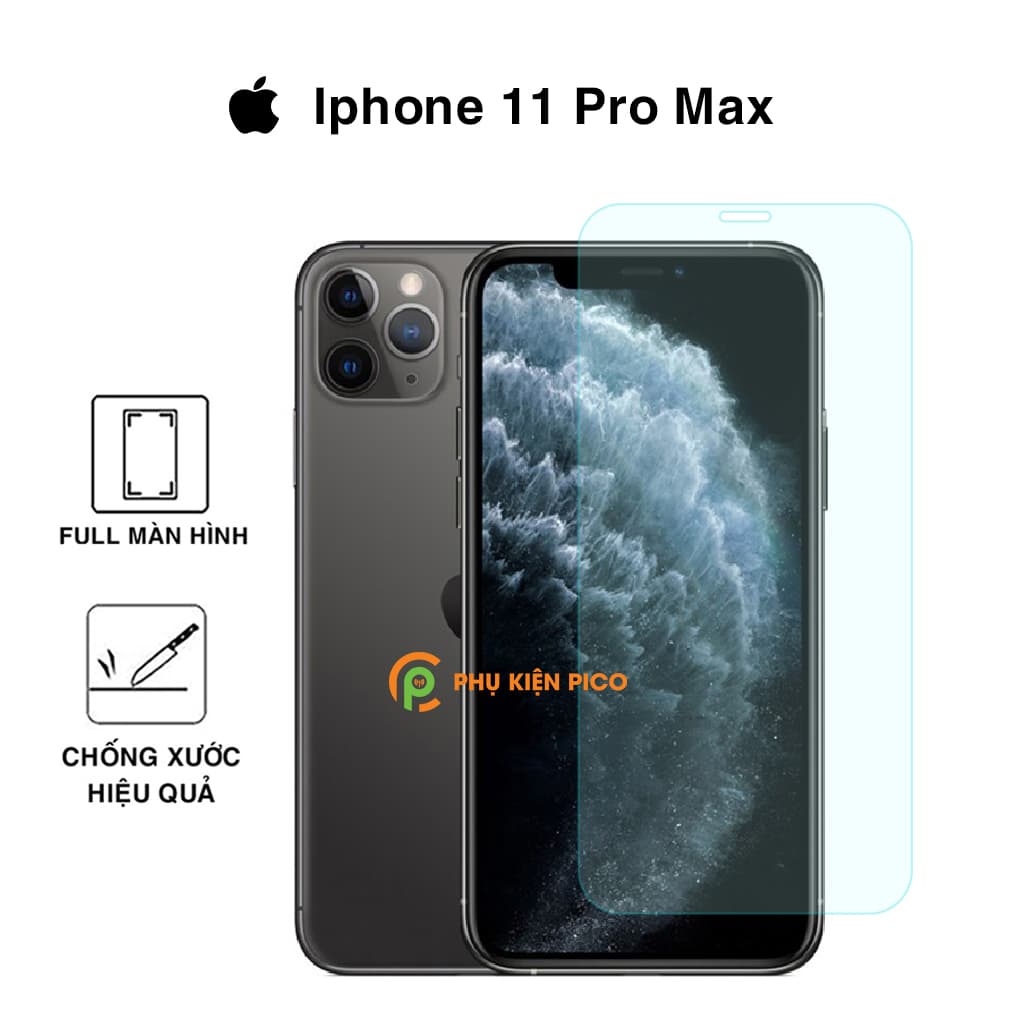 Kính cường lực Iphone 11 Pro Max full màn hình trong suốt độ cứng 9H