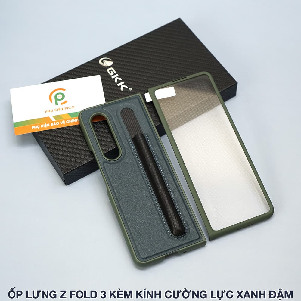 Ốp lưng Samsung Galaxy Z Fold 3 360 độ có kính cường lực hỗ trợ Spen - 12