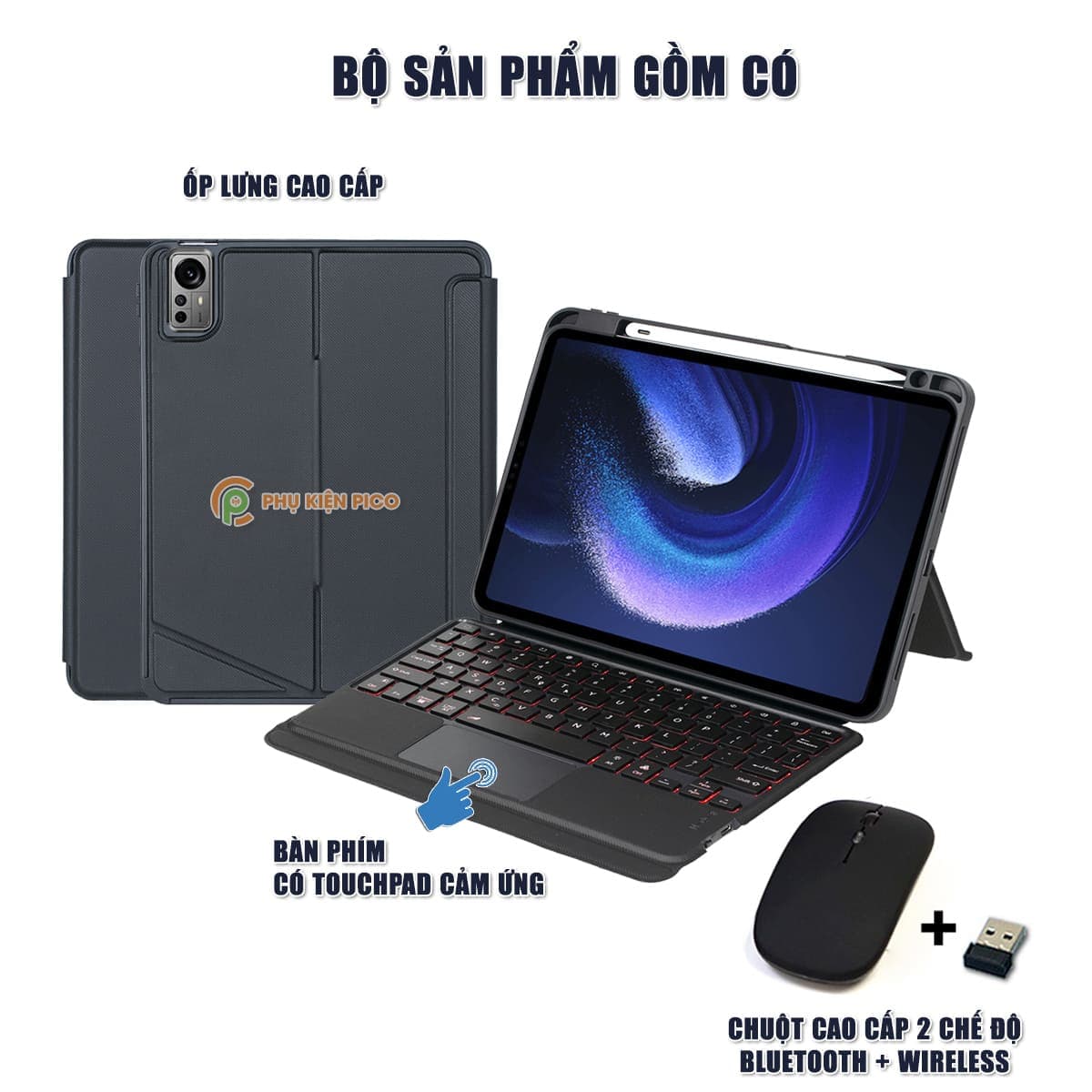 Ốp lưng Xiaomi Mi Pad 5 / Xiaomi Mi Pad 5 Pro - Bàn Phím Xiaomi Mi Pad 5 / Mipad 5 Pro - 2