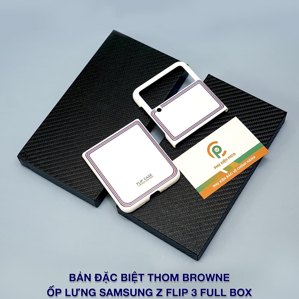 Ốp lưng Samsung Galaxy Z Flip 3 5G Cao Cấp Thom Browne Limited Edition - 4