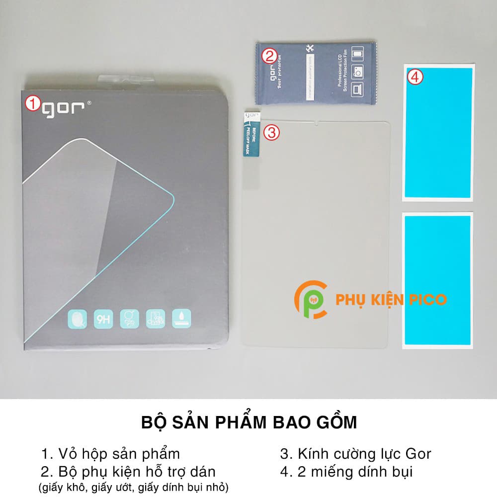 Kính cường lực Ipad Mini 6 2021 trong suốt full màn hình chính hãng GOR - 2