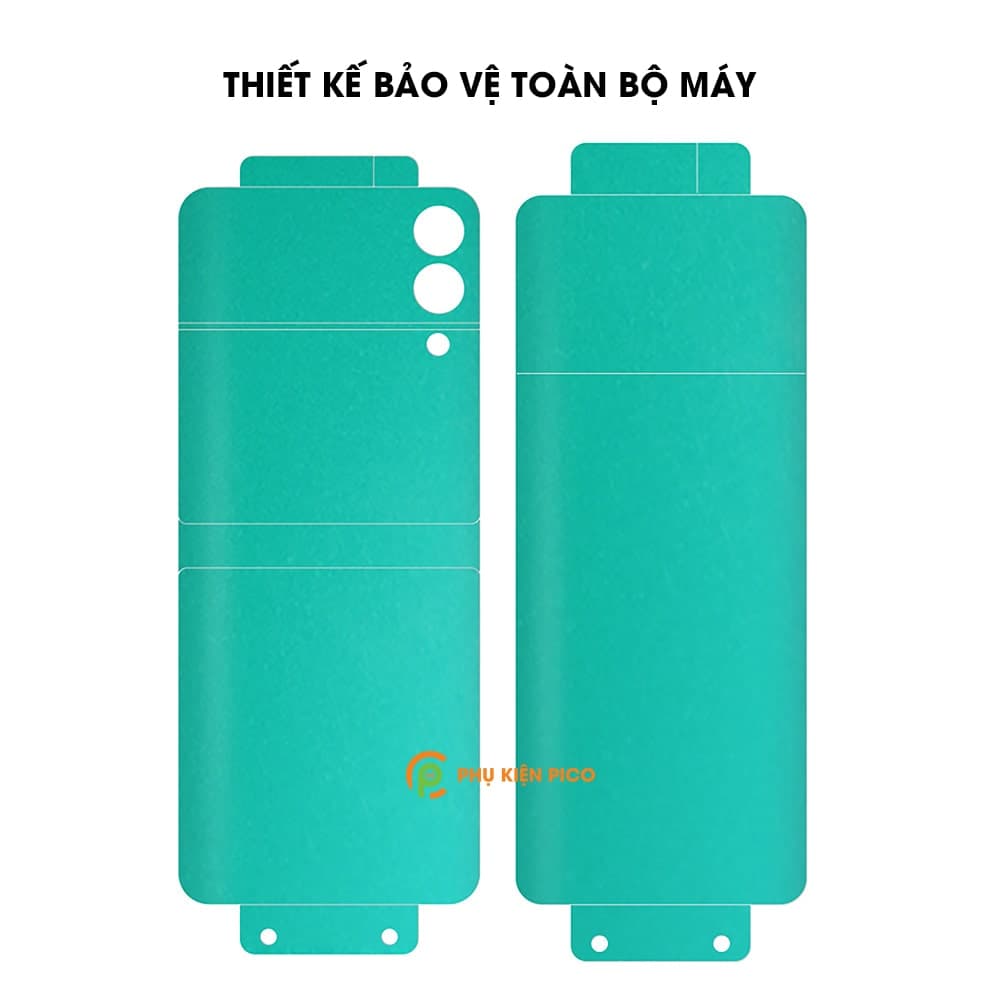 Dán màn hình và dán lưng Samsung Galaxy Z Flip 3 5G 360 độ full 2 mặt trước sau - 2