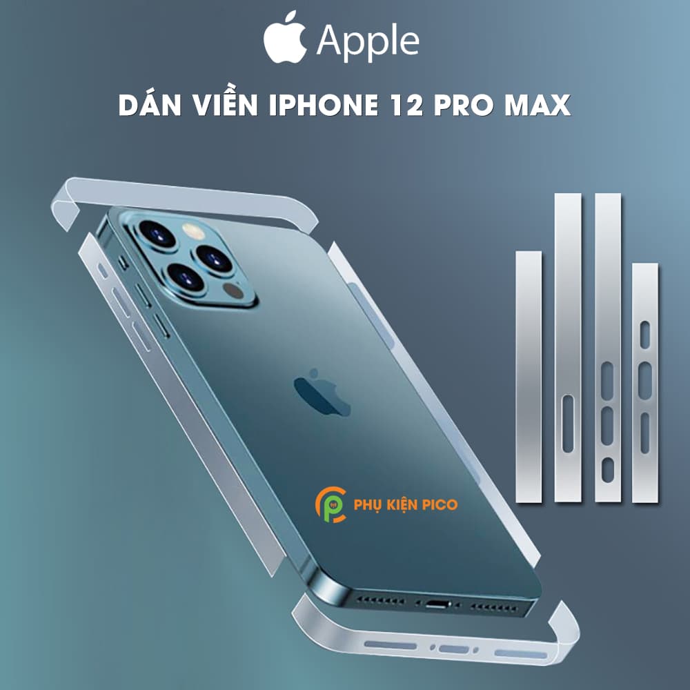 Dán viền Iphone 12 Pro Max PPF cao cấp tự phục hồi vết xước dẻo trong suốt