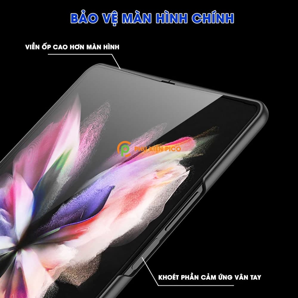 Ốp lưng Samsung Galaxy Z Fold 3 360 độ có kính cường lực hỗ trợ Spen - 2