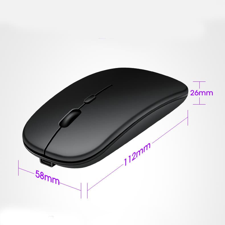 Chuột không dây Bluetooth Wireless 2.4G Pin sạc chính hãng - 8