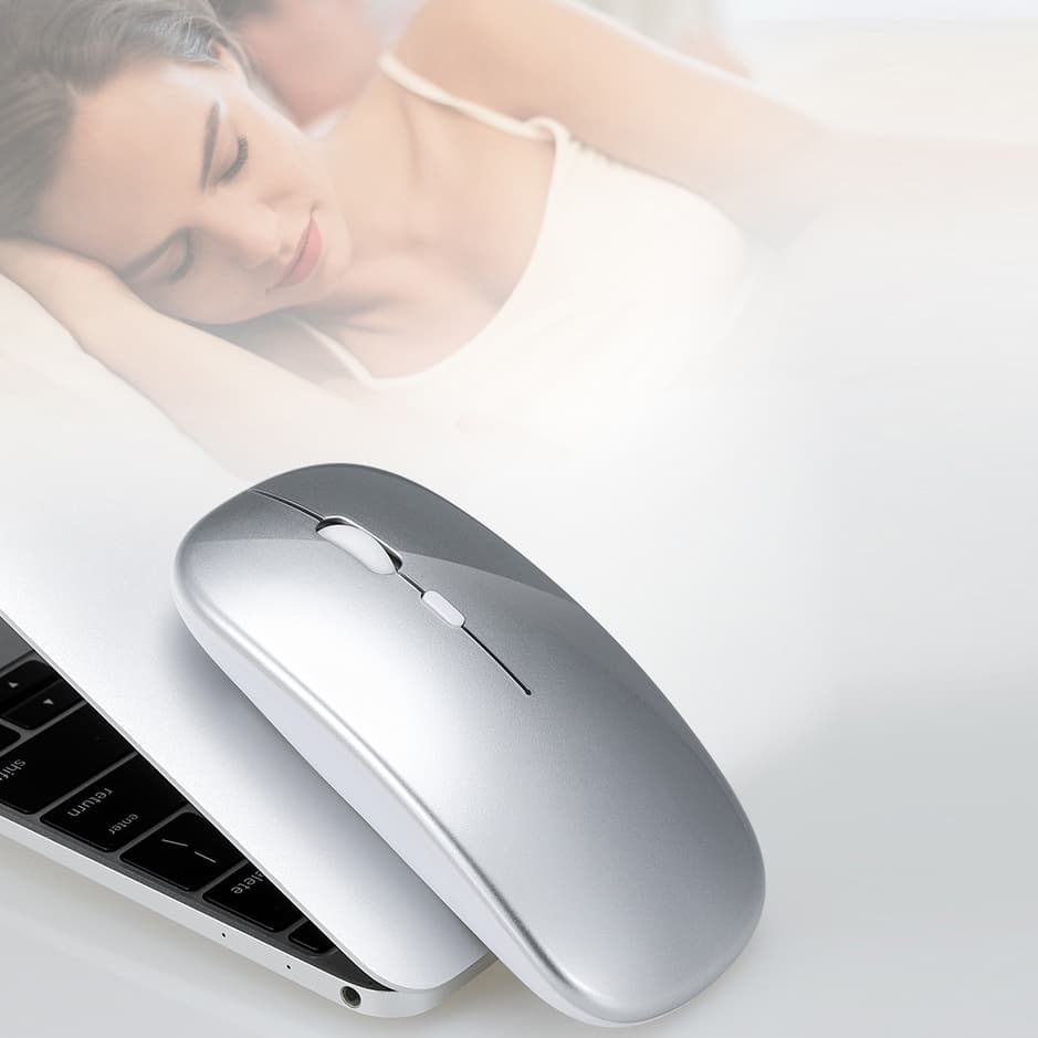 Chuột không dây Bluetooth Wireless 2.4G Pin sạc chính hãng - 3