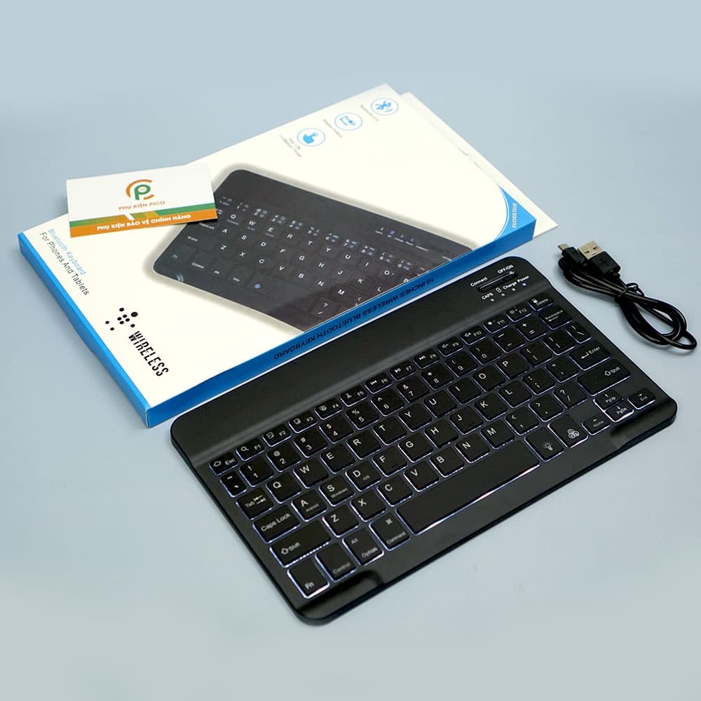 Bàn phím và Chuột không dây Bluetooth thích hợp cho điện thoại máy tính bảng Laptop Smart Tivi - 8