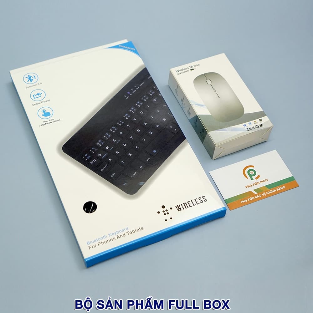 Bàn phím và Chuột không dây Bluetooth thích hợp cho điện thoại máy tính bảng Laptop Smart Tivi - 5