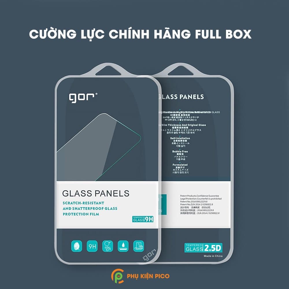 Kính cường lực Iphone X trong suốt full màn hình chính hãng GOR - 2