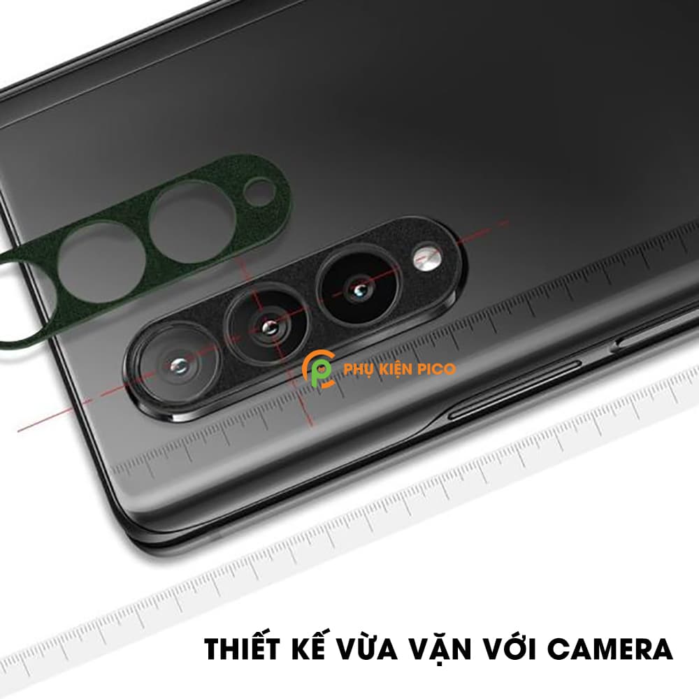 Dán camera Samsung Galaxy Z Fold 3 khung kim loại bảo vệ an toàn camera sau - 6