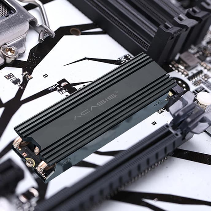 Tản nhiệt ssd nvme m2 Acasis 3 ống đồng - Tản nhiệt ssd m2 nvme Acasis - 2