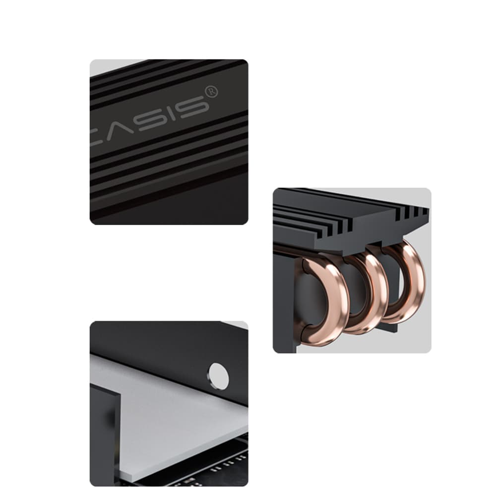 Tản nhiệt ssd nvme m2 Acasis 3 ống đồng - Tản nhiệt ssd m2 nvme Acasis - 8