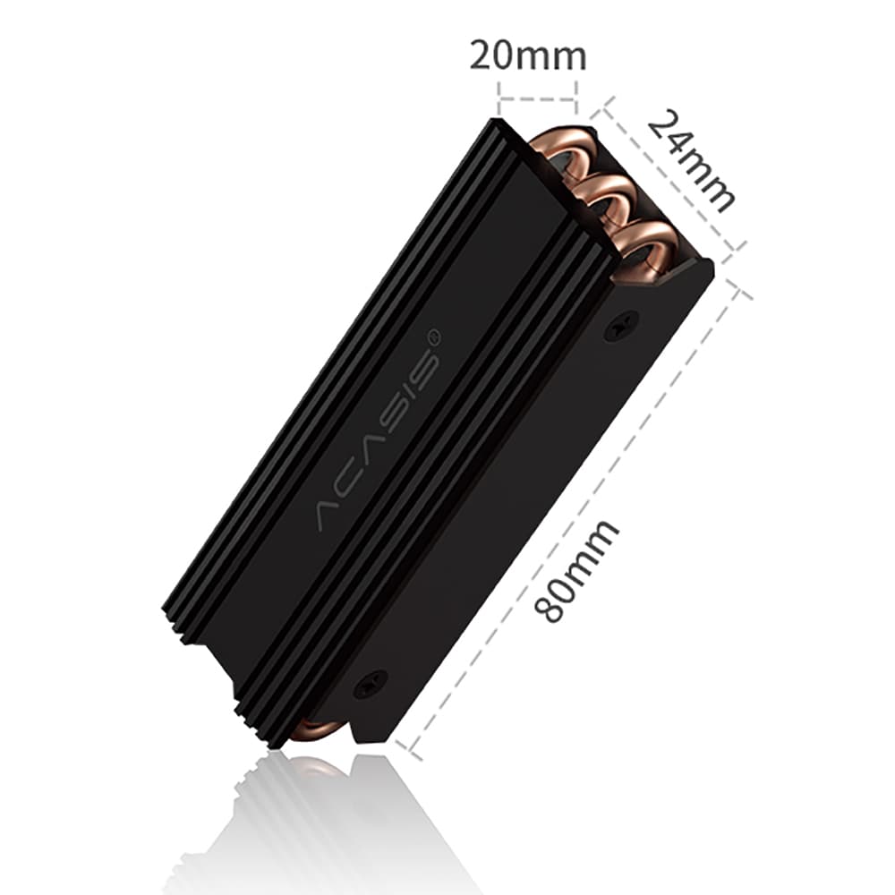 Tản nhiệt ssd nvme m2 Acasis 3 ống đồng - Tản nhiệt ssd m2 nvme Acasis - 6