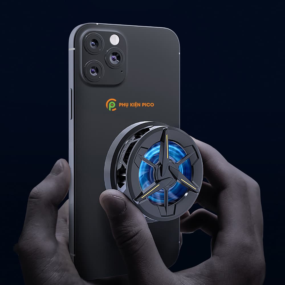 Quạt tản nhiệt điện thoại Memo CX01 tản nhiệt sò lạnh đế nam châm từ tính, leb RGB - 10