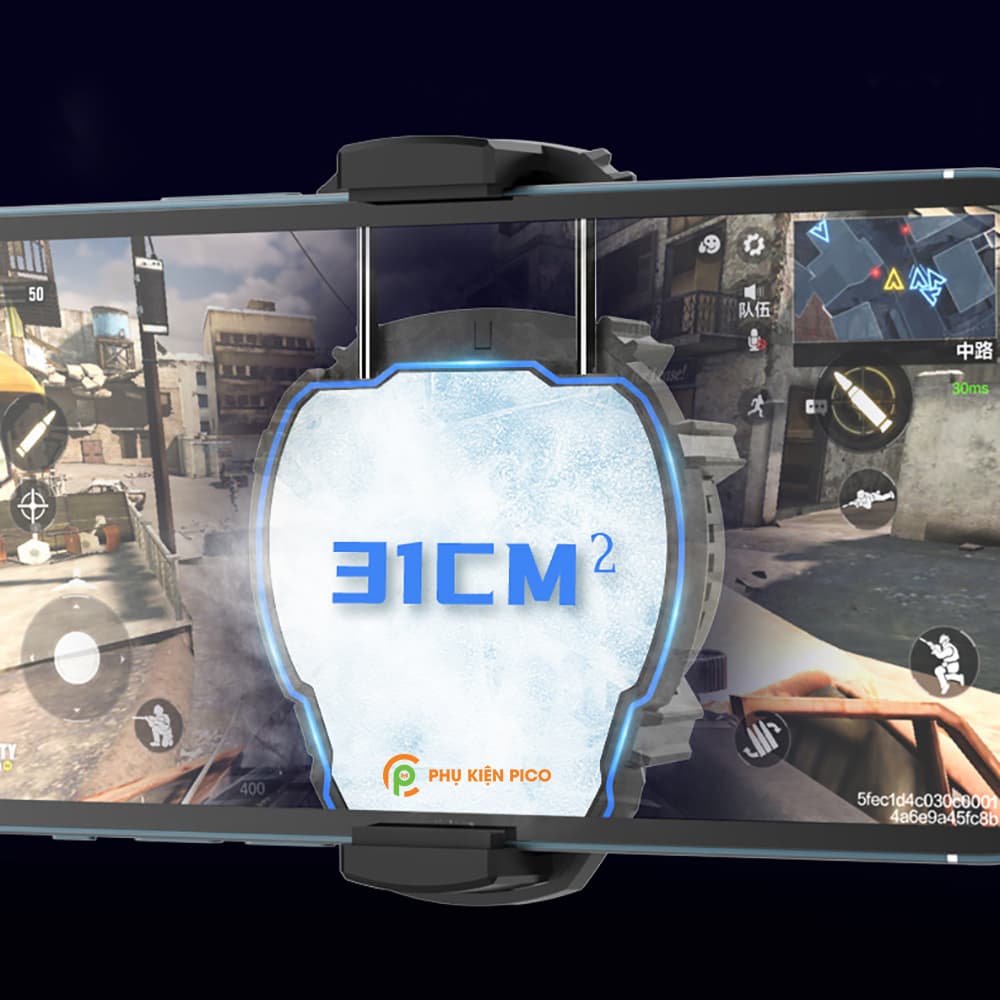 Quạt tản nhiệt điện thoại Memo DL07 tản nhiệt gaming sò lạnh siêu mát, LED RGB - 8